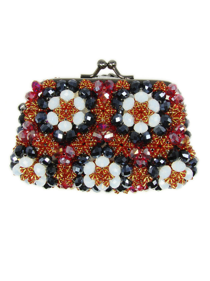 black and white colors purse