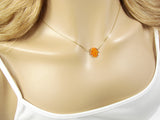 orange opal hamsa hand necklace - martinuzzi accessories