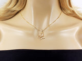 Butterfly Pendant Necklace Gold Plated Charm Golden Chain