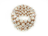 Chunky Bead Bracelet Cuff Stretch Clear Beads - Martinuzzi Accessories