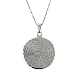 Our Father Prayer Necklace – Silver Plated Lord's Prayer Pendant